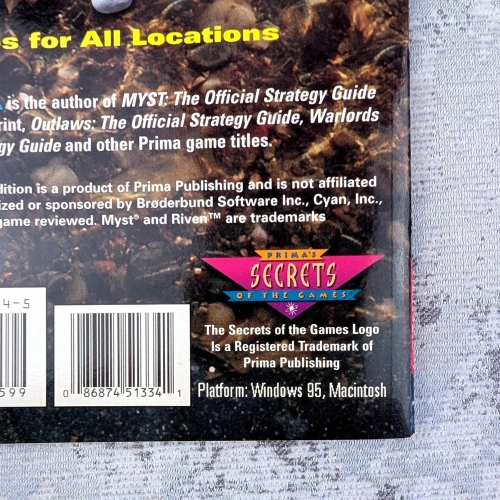 Riven The Sequel to Myst Unauthorized Game Secrets Prima‎ Strategy Guide